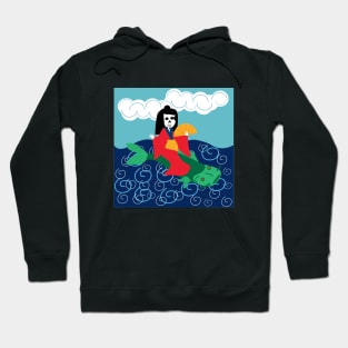 Riding the waves Hoodie